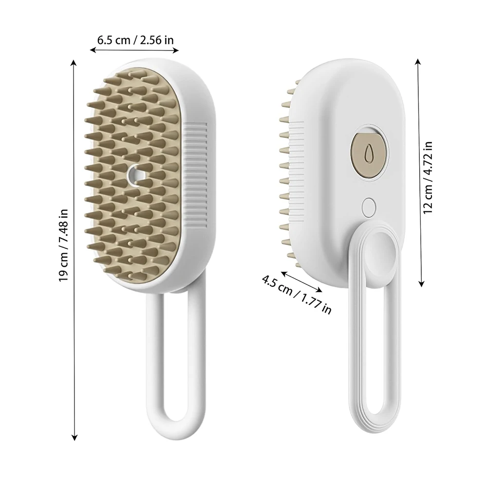 PetSteam Pro 3-in-1 Steam Grooming Brush